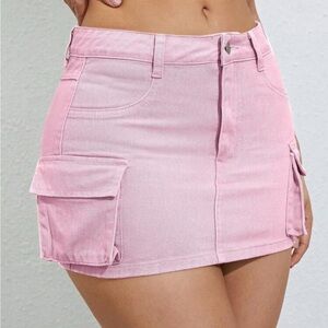 SHEIN Pink Mini Skirt